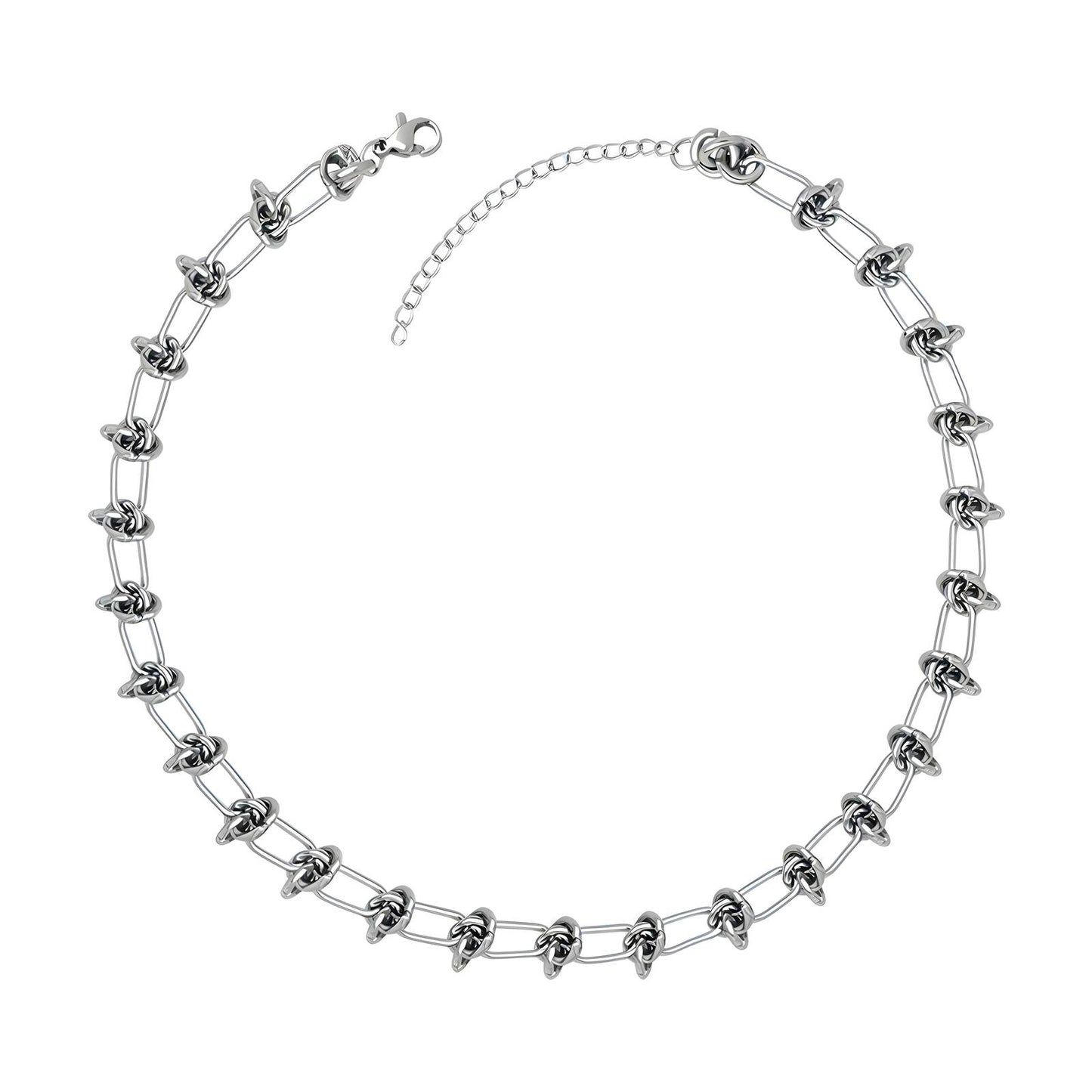 Forget me Knot Necklace in Silver