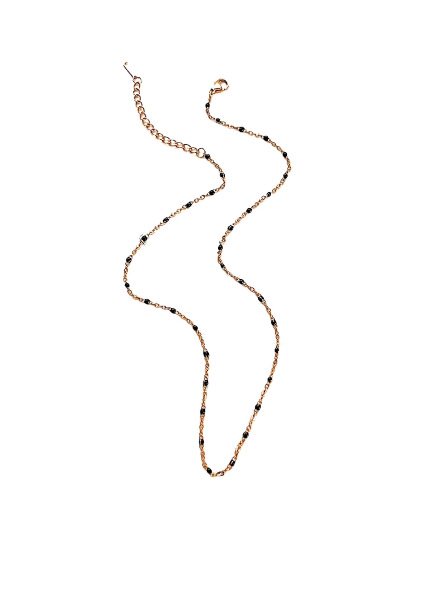 Blue Gold Chain Necklace