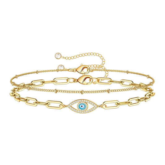 Siren Eyes Double Bracelet | Evil eye collection