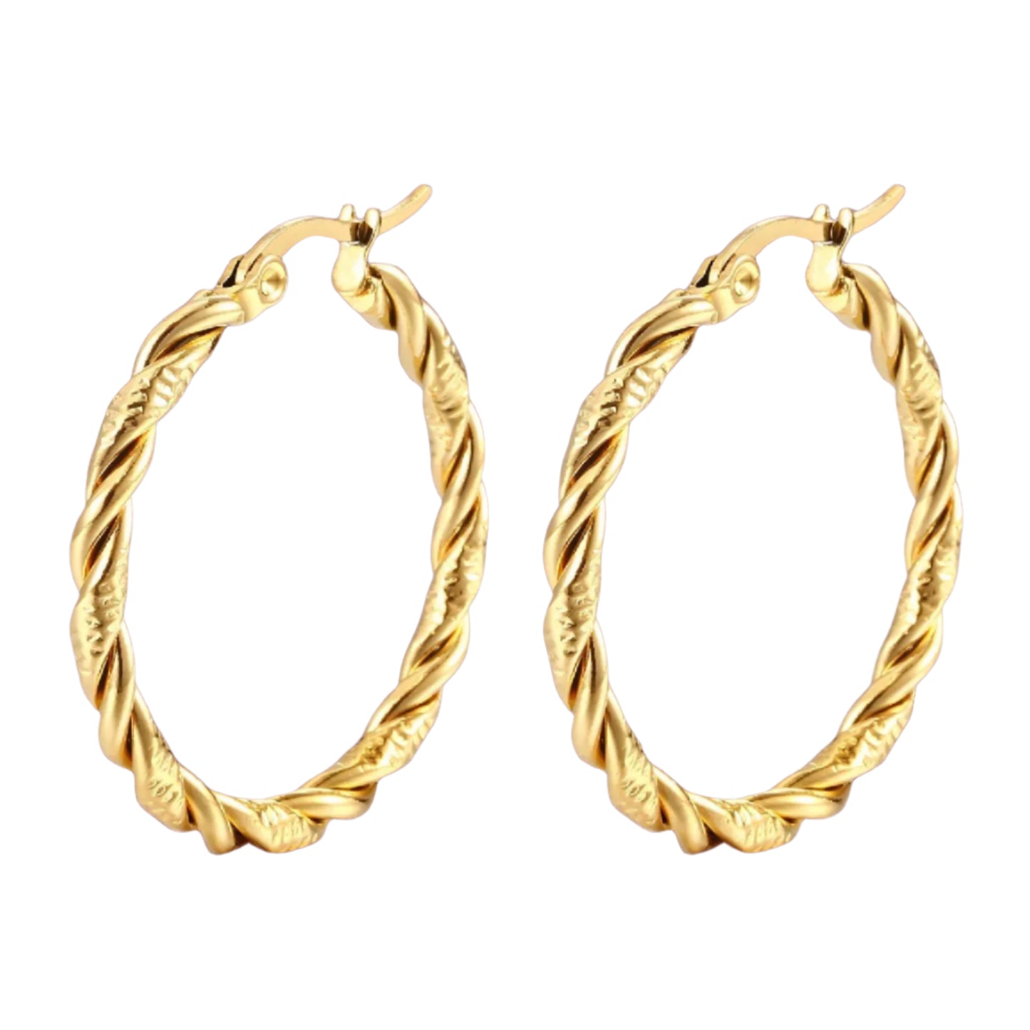 Cinnamon Hoop Earrings