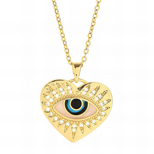 Heart Eyes Necklace | Evil Eye Collection