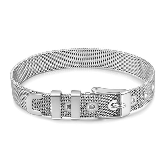 Belt Bracelet in Silver