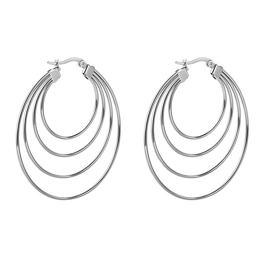 Silver Hoops
