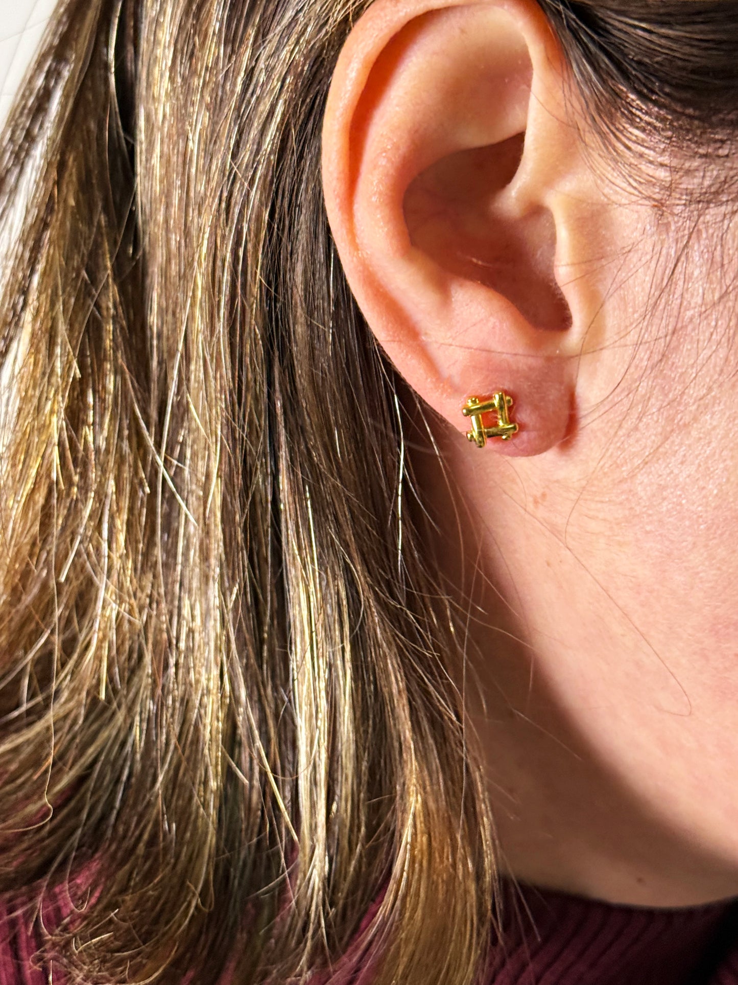 Mini Hashtag Earrings