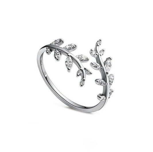 'Flower Crown' Sterling Silver Ring - Adjustable
