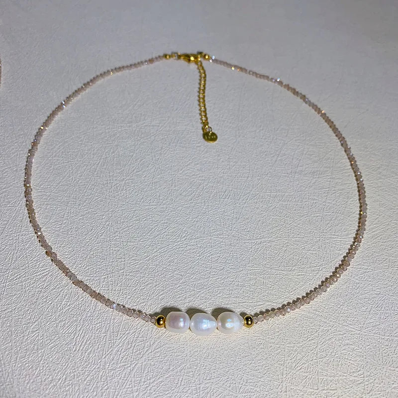 Triple Pearl Necklace