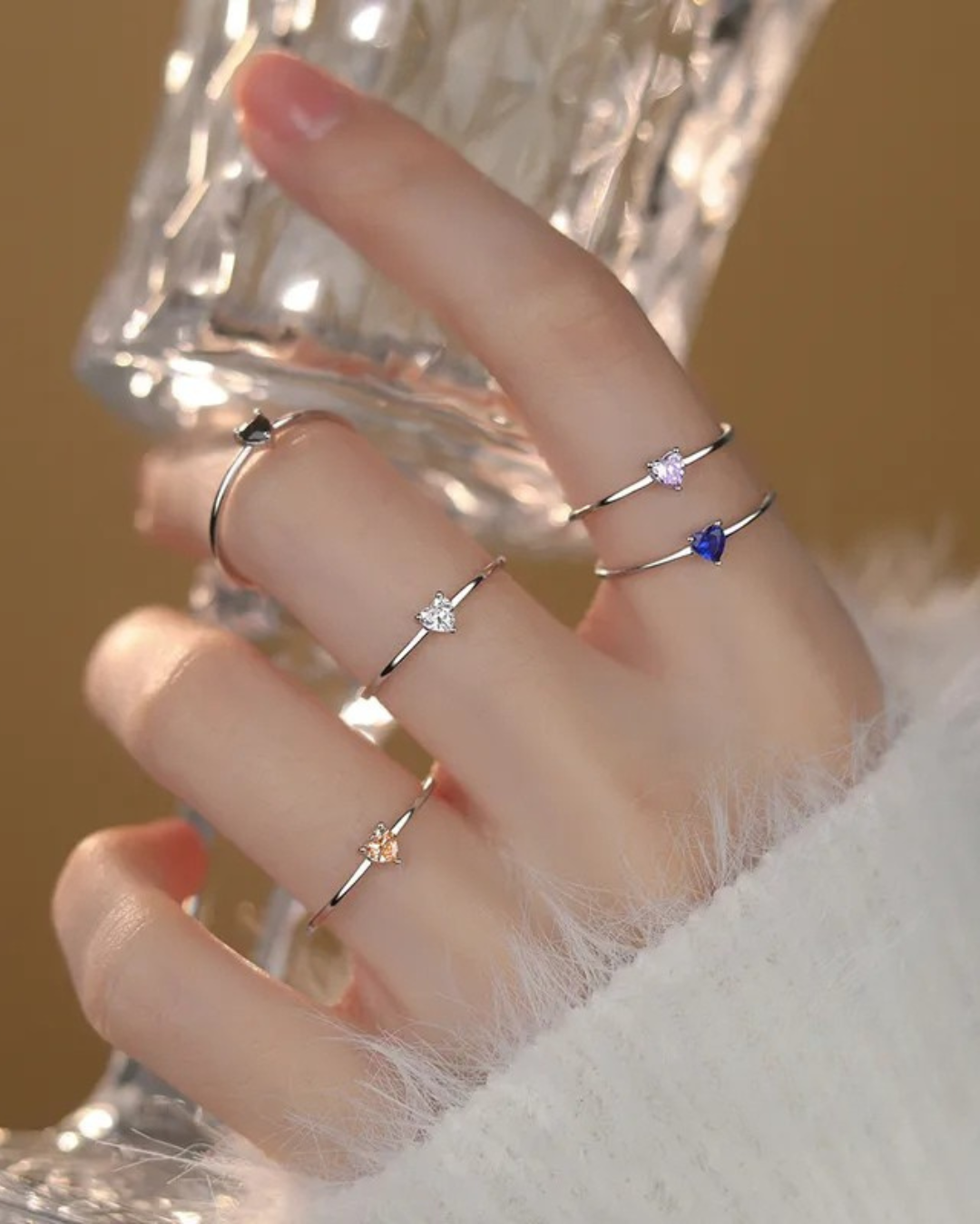 Lumi Sterling Silver Ring - Adjustable